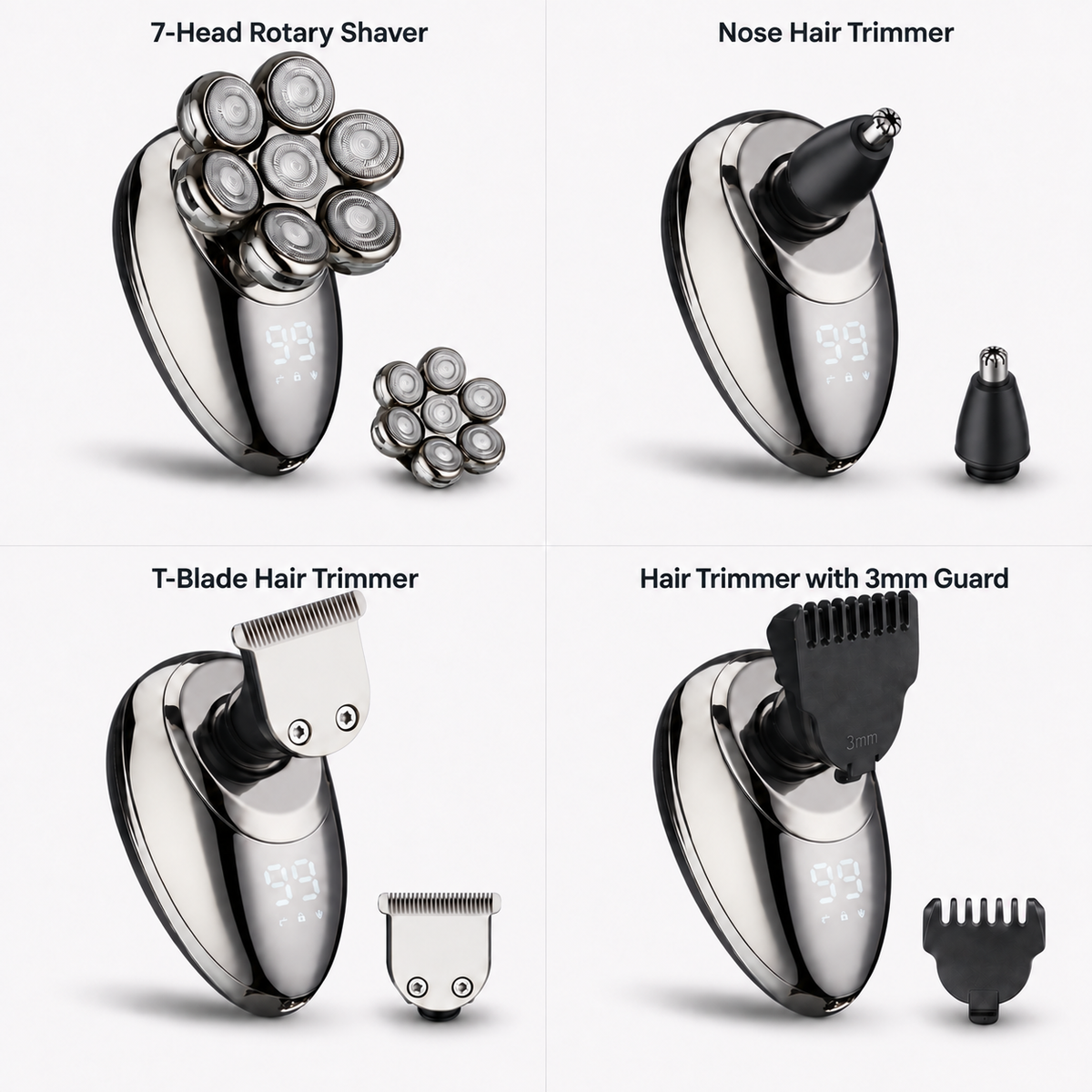 VAVAME 4 in 1 Electric Lady Shaver for Bikini and Full Body