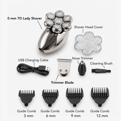 VAVAME Electric Lady Shaver for Face and Full Body