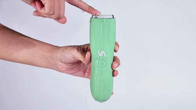 pubic hair removal with irritation-free and waterproof feature, can be used wet or dry.